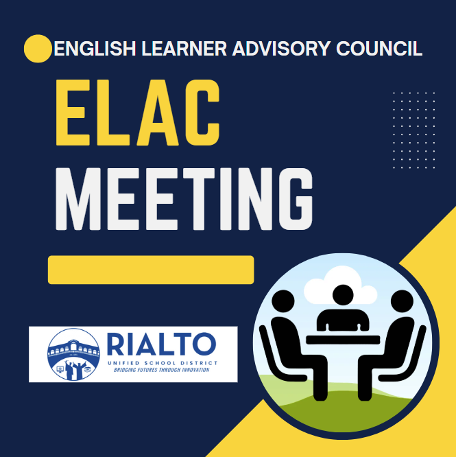  Click on the link above to view ELAC meeting information